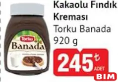 TORKU BANADA KAKAOLU FINDIK KREMASI 920 G